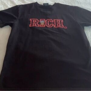 Icecream Black Tee with Red Graphic